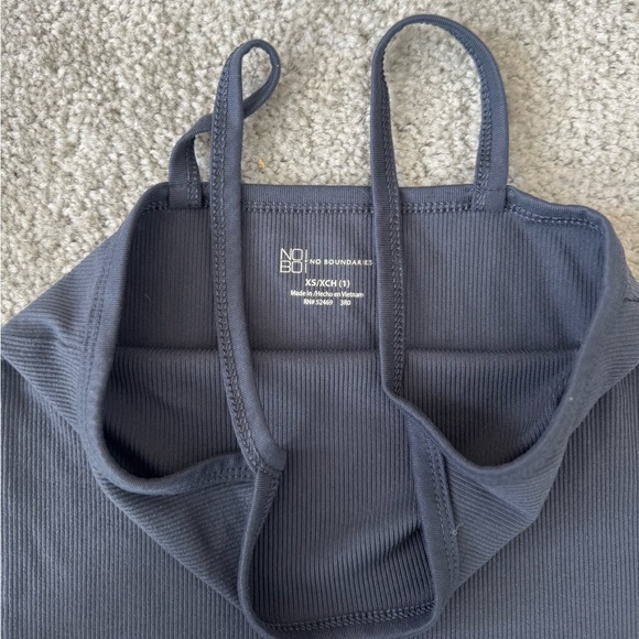 No Boundaries vintage ribbed navy tank top (size XS) - Picture 2 of 3